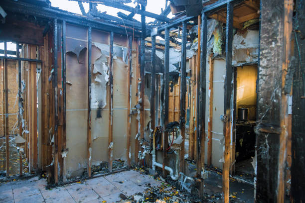 Professional Emergency Fire Cleanup technician working in Dayton, IN